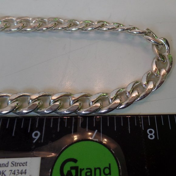 Mia Fiore Made in Italy Daydema Bronze Italy Silver Thick Chain Toggle Closure - Picture 11 of 11